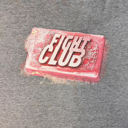Fight Club 90s Vintage Grey Soap Movie Promo T-Shirt Size XL