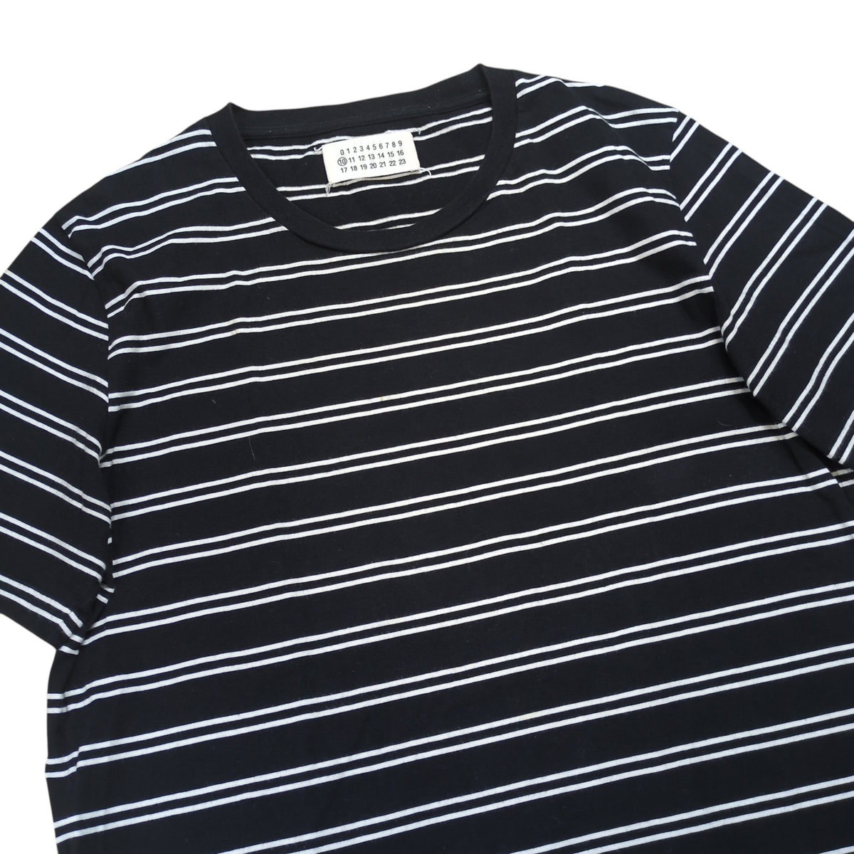 Maison Margiela Border Pattern S/S T-Shirt Black Size L