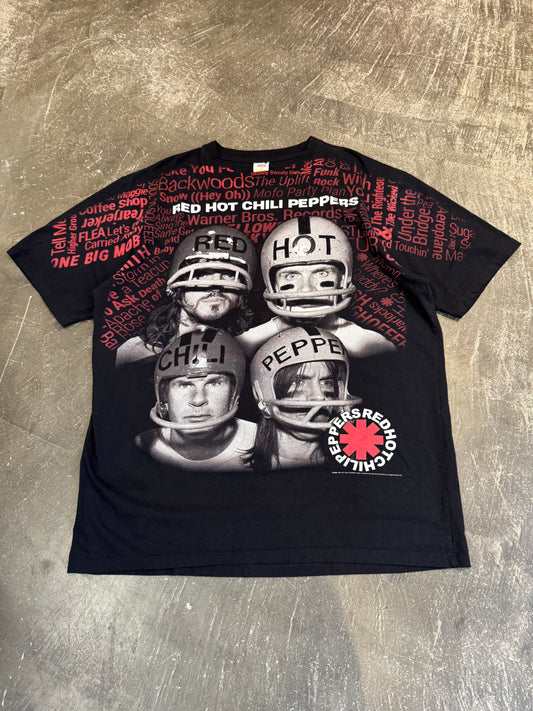 Vintage RED HOT CHILI PEPPERS Bootleg T-Shirt Black Size XXL