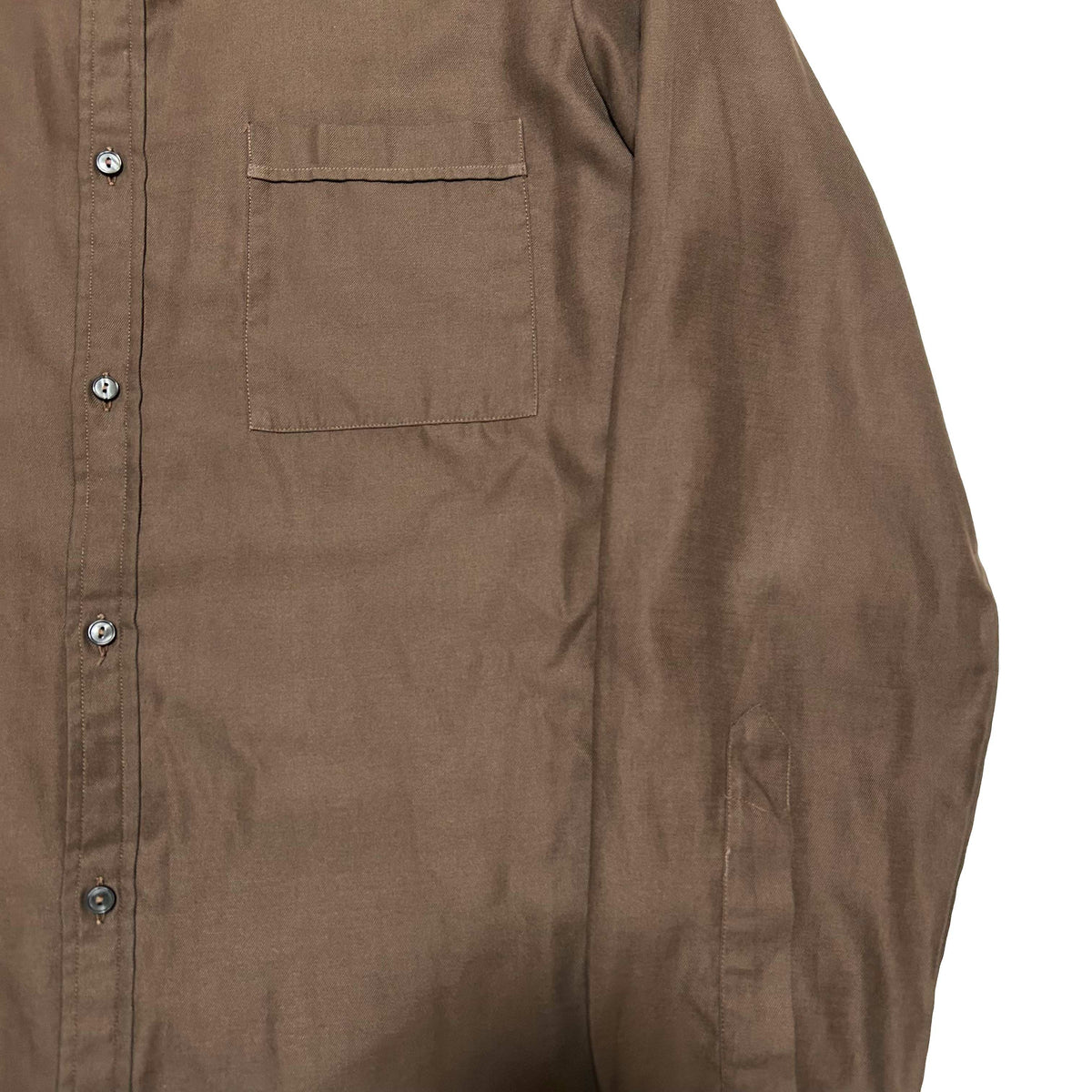 PIERRE CARDIN 60s Long Sleeve Shirt Brown