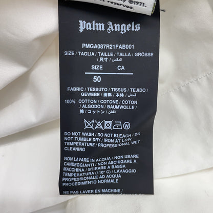 Palm Angels White Bowling Shirt