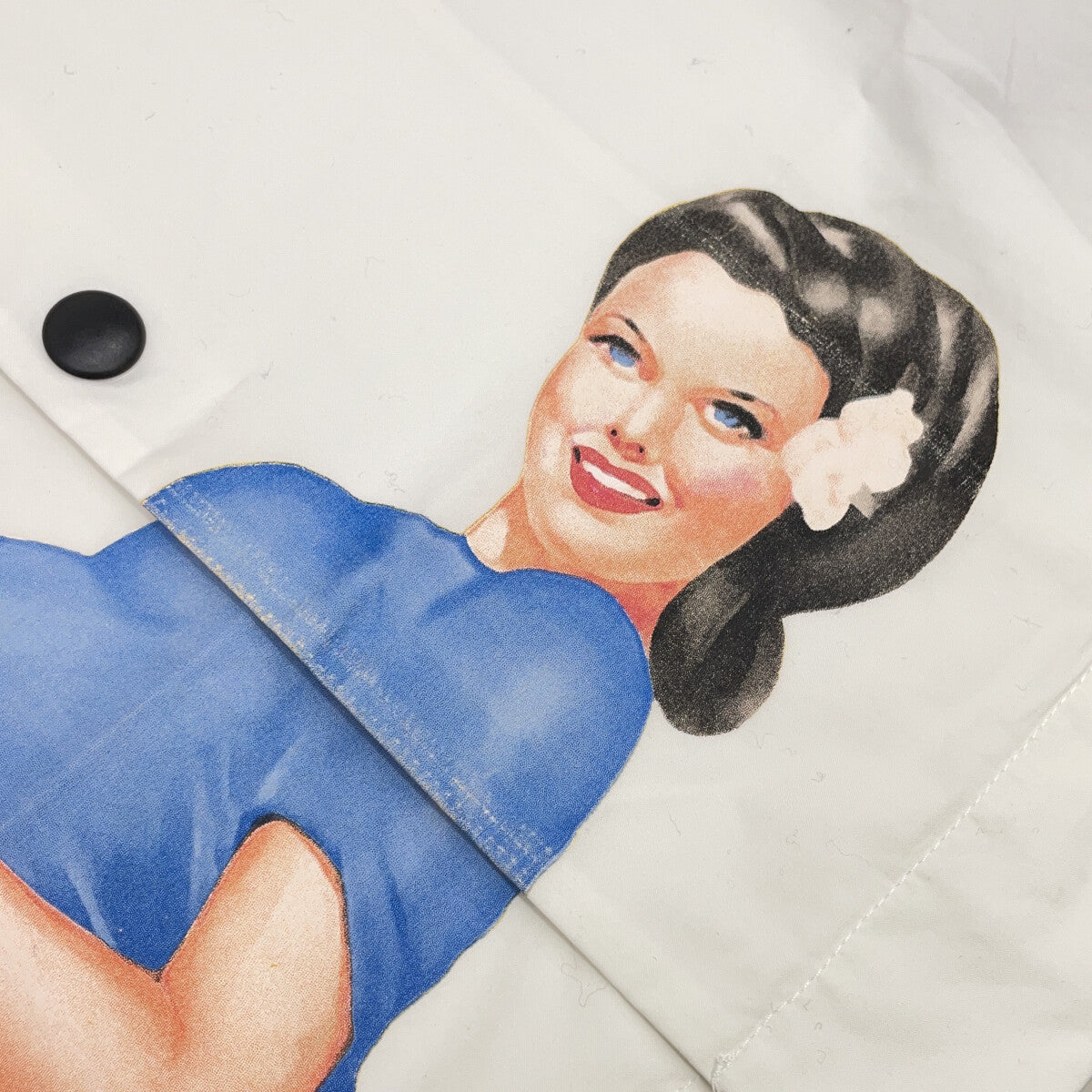 Palm Angels White Bowling Shirt