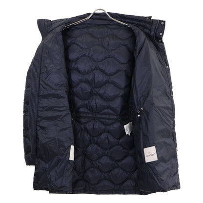 MONCLER DUBOC Hooded Quilted Down Coat Navy Size 3