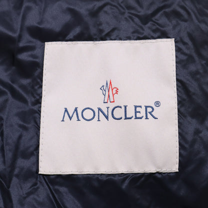 MONCLER DUBOC Hooded Quilted Down Coat Navy Size 3