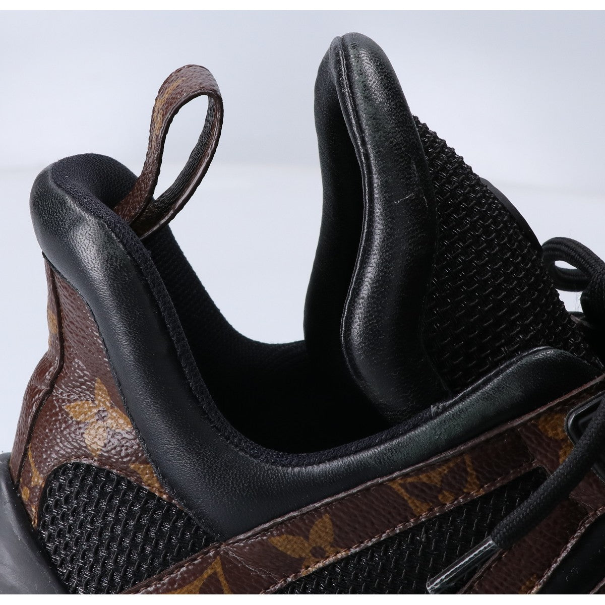 LOUIS VUITTON Black Monogram Archlight Sneakers Size EU 42