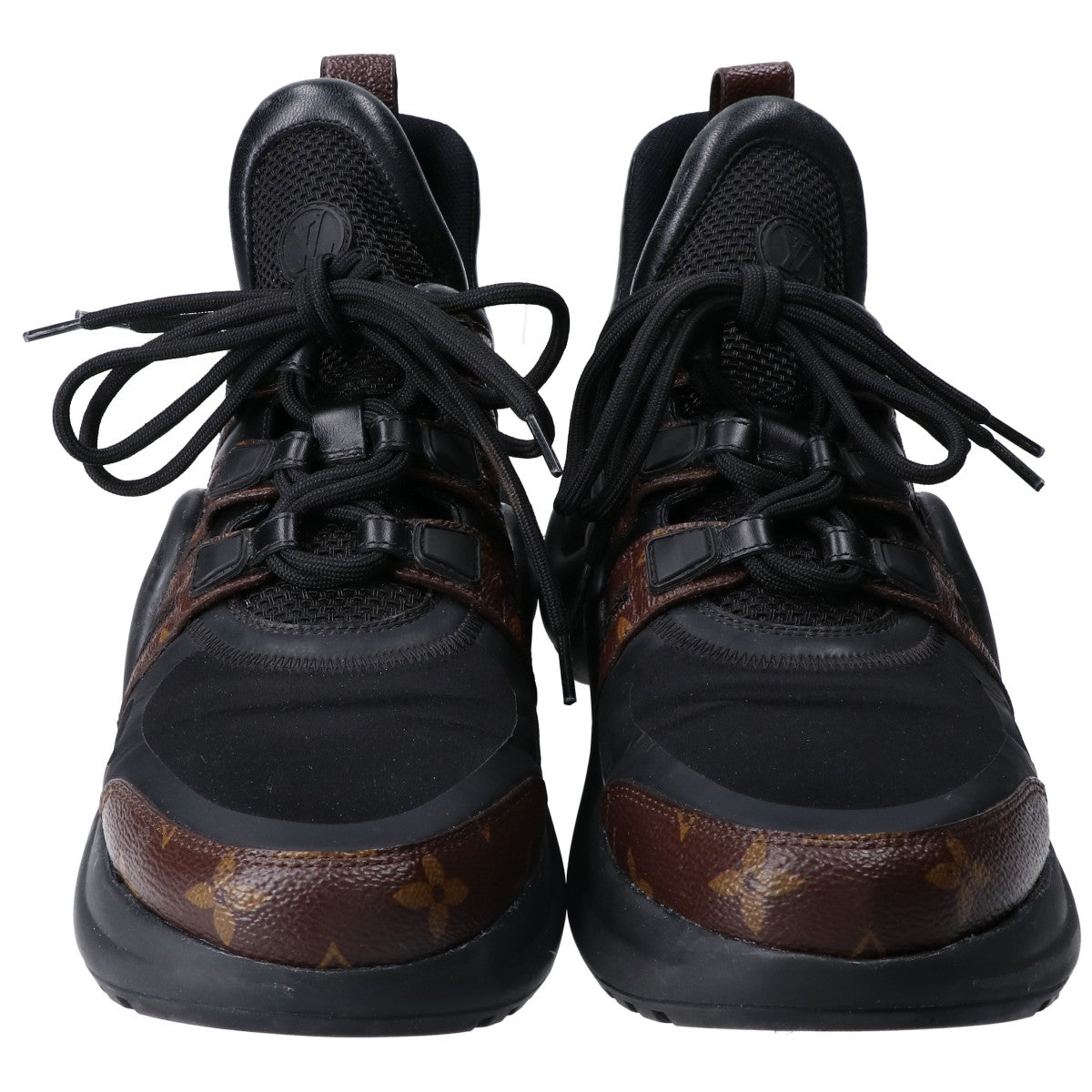 LOUIS VUITTON Black Monogram Archlight Sneakers Size EU 42