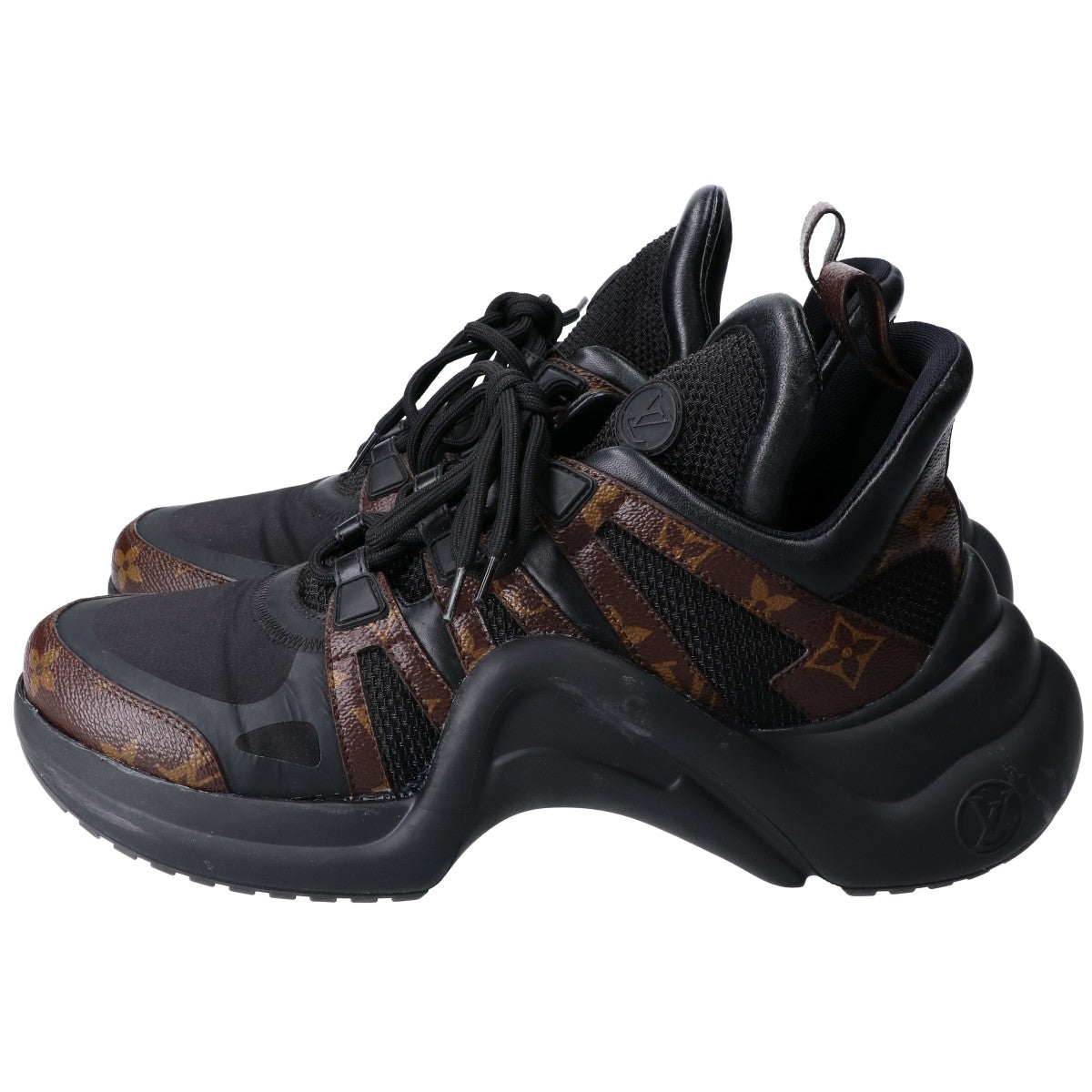 LOUIS VUITTON Black Monogram Archlight Sneakers Size EU 42