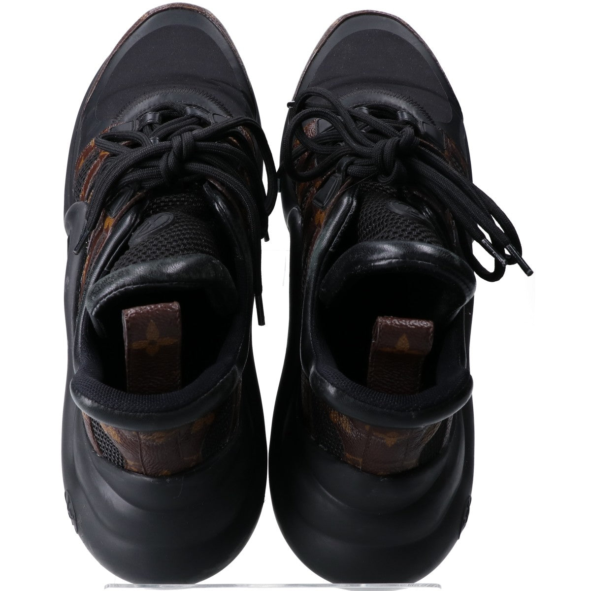 LOUIS VUITTON Black Monogram Archlight Sneakers Size EU 42