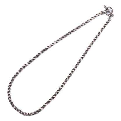 STEPHEN DWECK Silver 925 Woven Toggle Necklace Size ONE SIZE