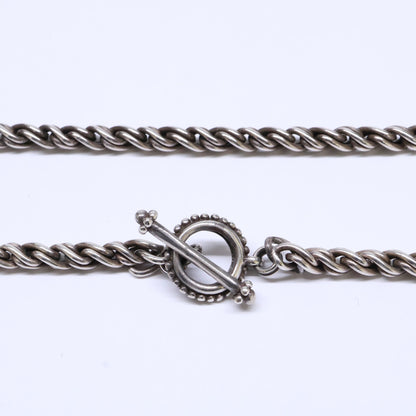 STEPHEN DWECK Silver 925 Woven Toggle Necklace Size ONE SIZE