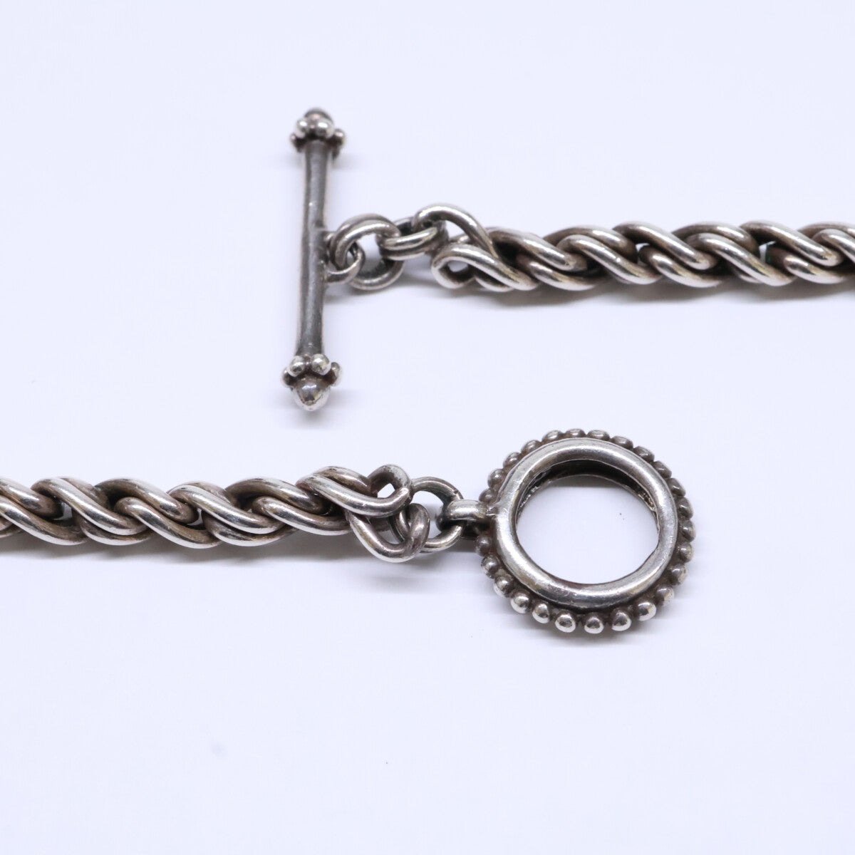 STEPHEN DWECK Silver 925 Woven Toggle Necklace Size ONE SIZE