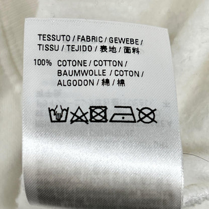 BALENCIAGA White Logo Cotton Hoodie Size S