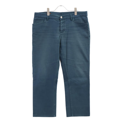 HERMES Green Sellier Button Denim Jeans Size 44