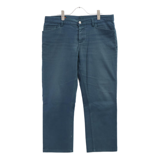 HERMES Green Sellier Button Denim Jeans Size 44