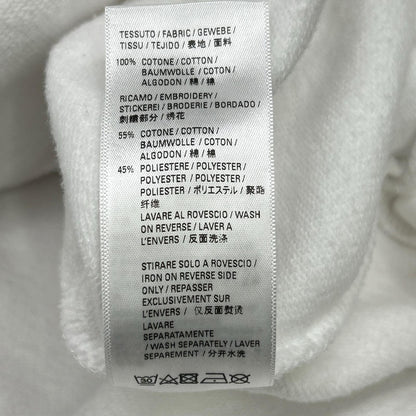 BALENCIAGA PARIS Embroidered Cotton Pullover Hoodie Size 2