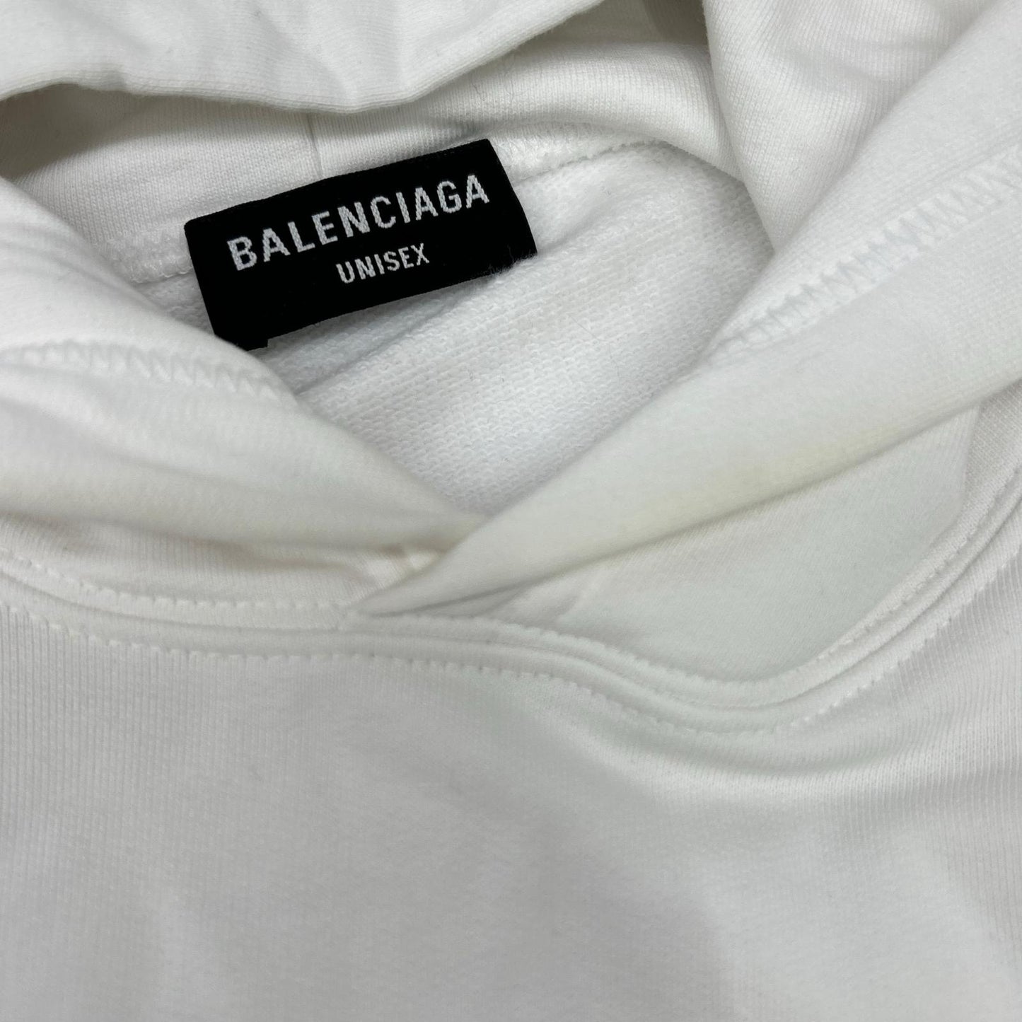 BALENCIAGA PARIS Embroidered Cotton Pullover Hoodie Size 2