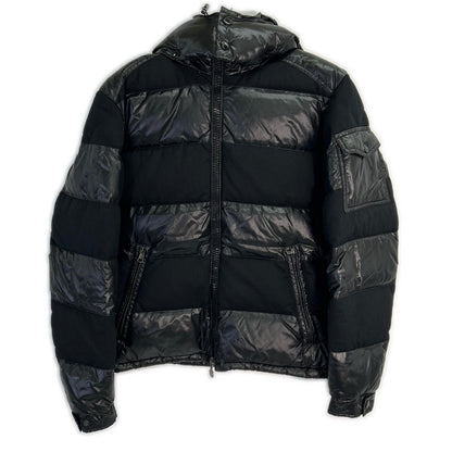 MONCLER Maya Mixed Material Down Jacket Black Size 2