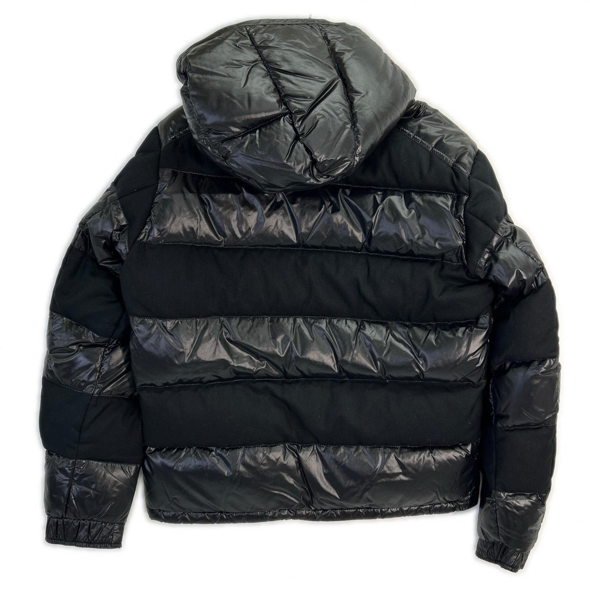 MONCLER Maya Mixed Material Down Jacket Black Size 2