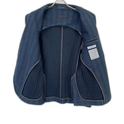 CIRCOLO1901 Blue Denim 2B Single Jacket