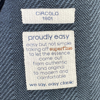 CIRCOLO1901 Blue Denim 2B Single Jacket