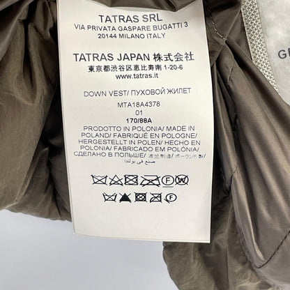TATRAS 18' Brown Khaki Krone Down Vest Size 01