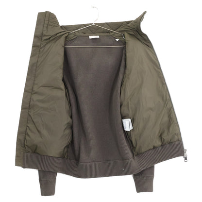 MONCLER Cardigan Hooded Down Knit Hybrid Jacket Khaki Size S