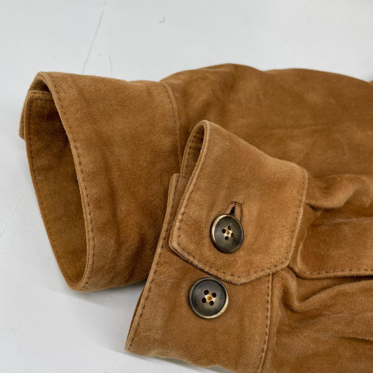 Cinquanta Brown Suede Driving Jacket Size 42