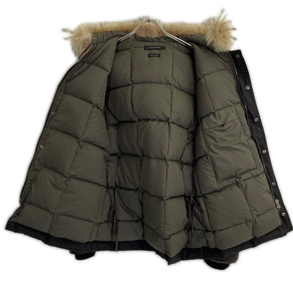 MARC JACOBS Black Fur-Trimmed Oiled Down Jacket