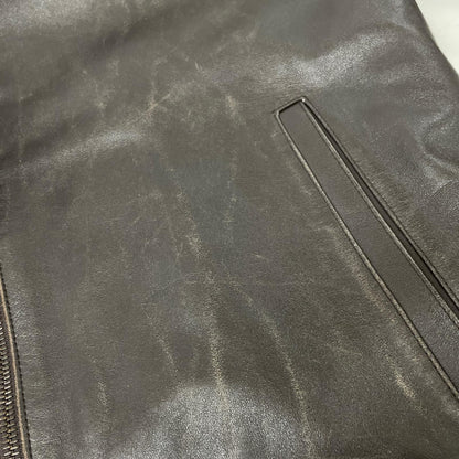 NeilBarrett Black Sheepskin Single Rider Jacket