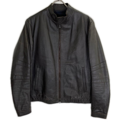 NeilBarrett Black Sheepskin Single Rider Jacket
