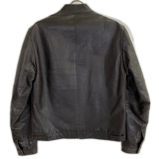 NeilBarrett Black Sheepskin Single Rider Jacket