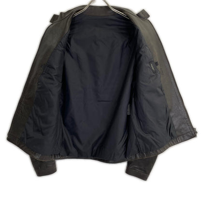 NeilBarrett Black Sheepskin Single Rider Jacket