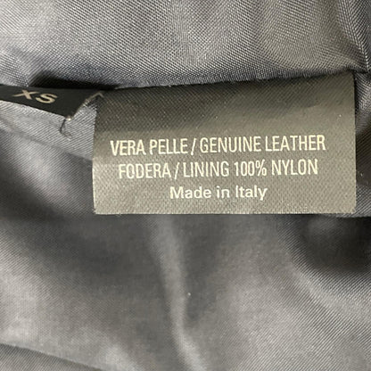 NeilBarrett Black Sheepskin Single Rider Jacket