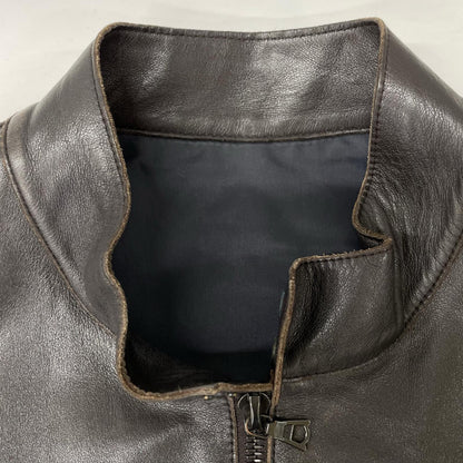NeilBarrett Black Sheepskin Single Rider Jacket