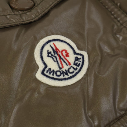 MONCLER MAYA Detachable Hood Nylon Down Jacket Khaki Size 1