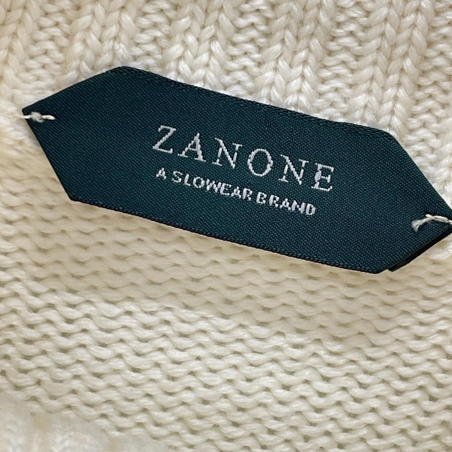 ZANONE White Wool Turtleneck Knit Size 44