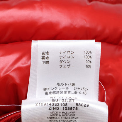 MONCLER GUI Down Vest Red Size 1
