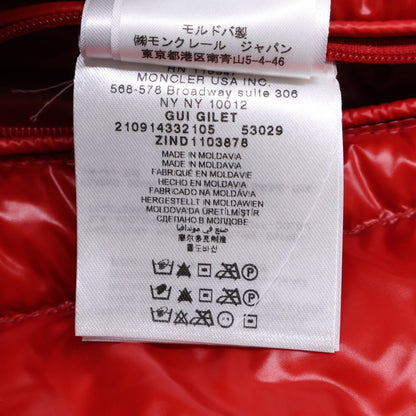 MONCLER GUI Down Vest Red Size 1