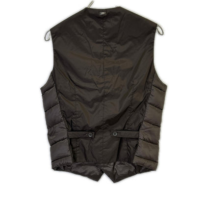 HERNO Brown Double-breasted Down Vest Size 44