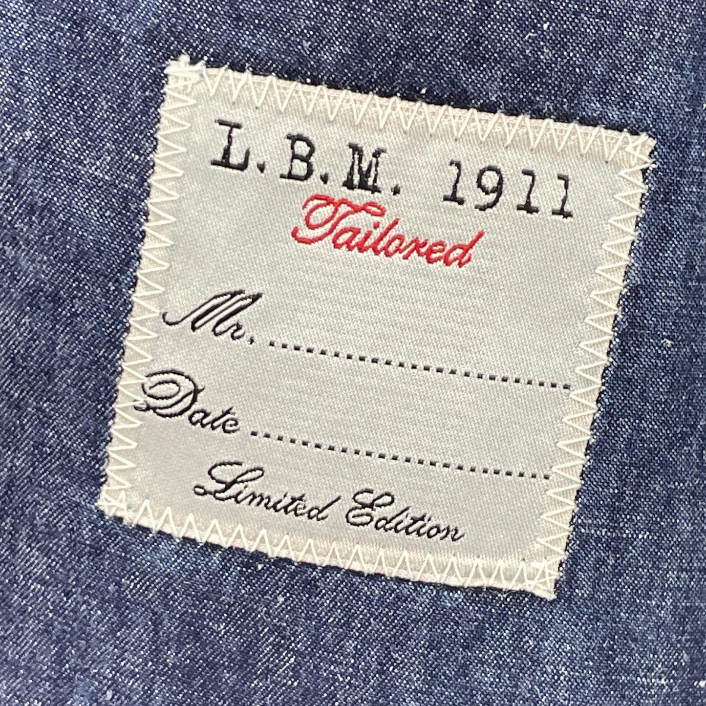 L.B.M.1911 Blue Denim 2B Jacket