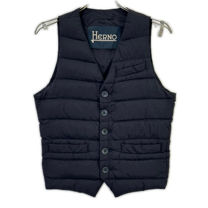 HERNO Black Light Down Vest