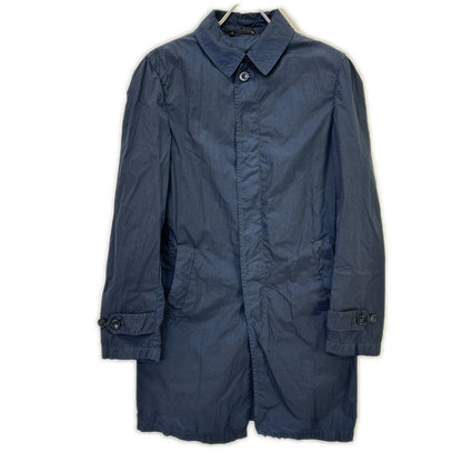 hevo Navy Garment Dye Fly-front Coat