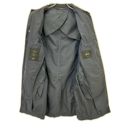 hevo Navy Garment Dye Fly-front Coat