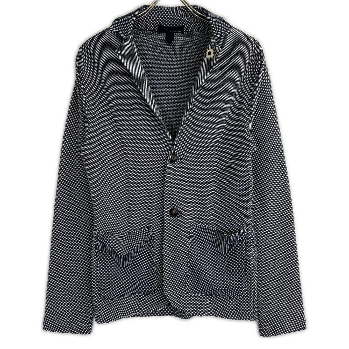 LARDINI Blue Cotton Jersey Jacket Size XXS