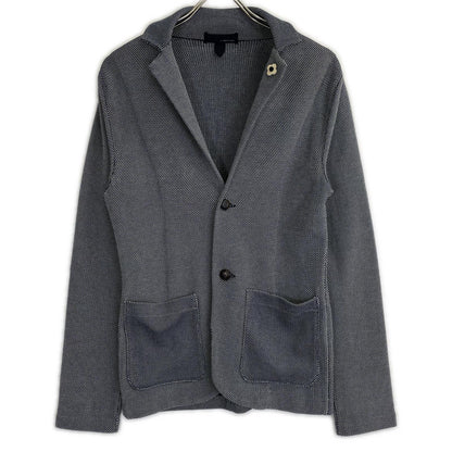 LARDINI Blue Cotton Jersey Jacket Size XXS
