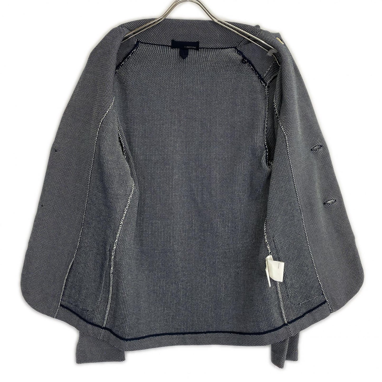 LARDINI Blue Cotton Jersey Jacket Size XXS