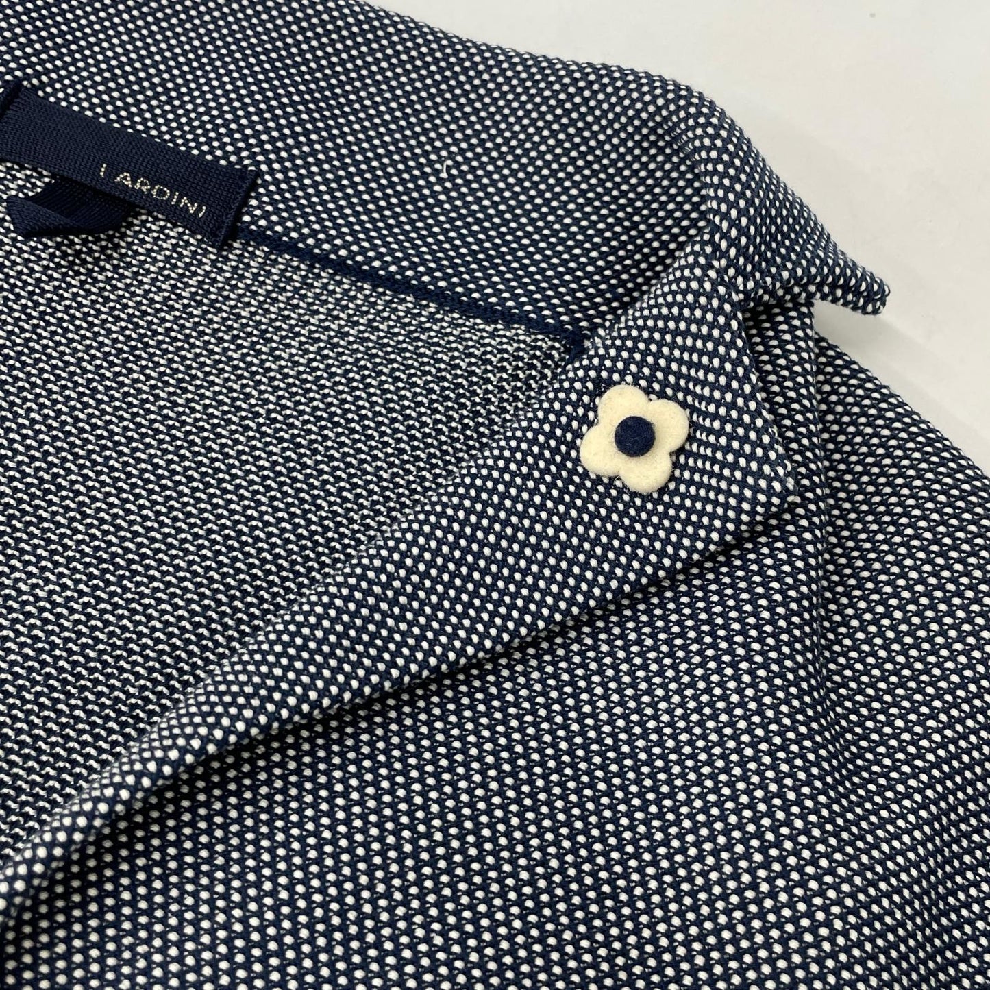 LARDINI Blue Cotton Jersey Jacket Size XXS