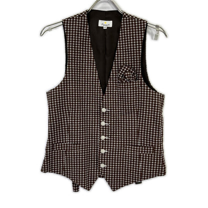 GIANNETTO Brown Block Check Jacket Size 42