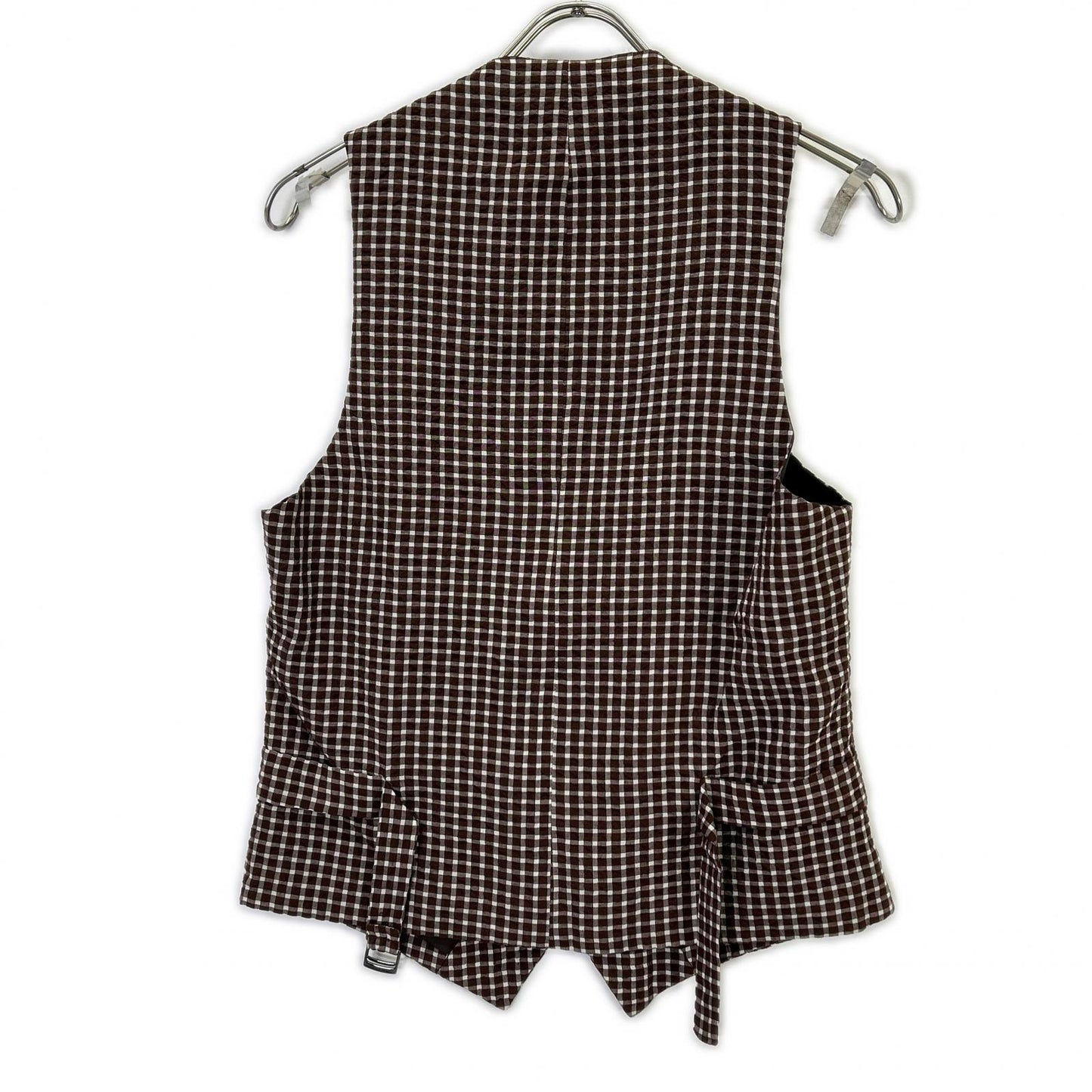 GIANNETTO Brown Block Check Jacket Size 42