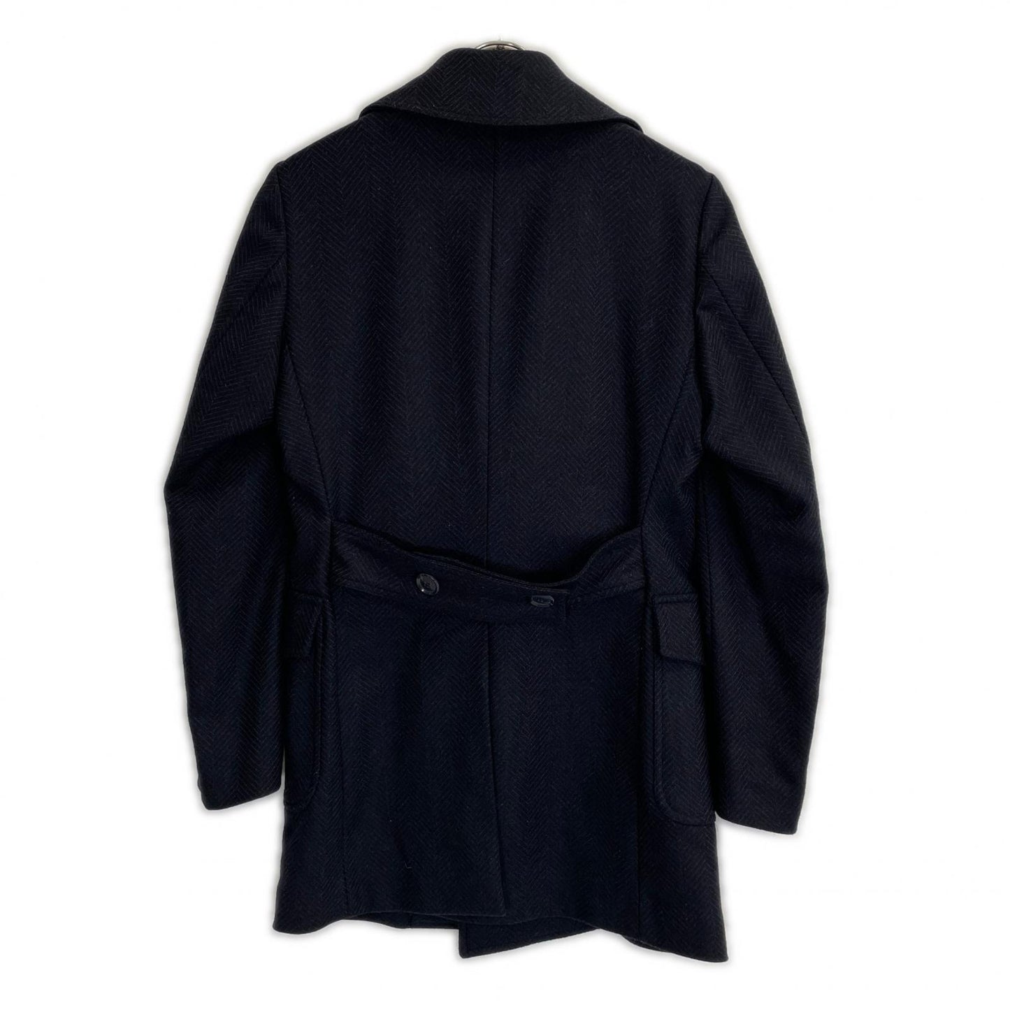 L.B.M.1911 Gray Herringbone Wool P-Coat